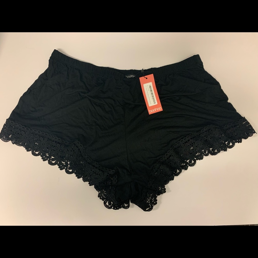 plus crochet beach shorts